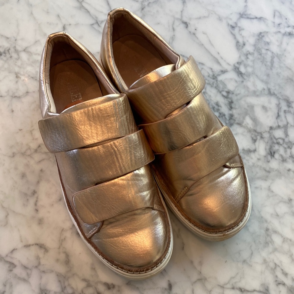 Silent D Rose Gold Platform Sneaker